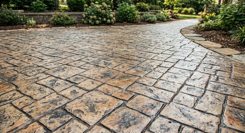 Concrete Driveway Staining in Fort Worth, TX