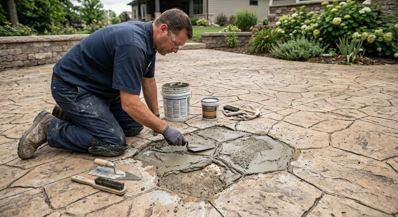 Decorative Concrete Repair in Midlothian, VA