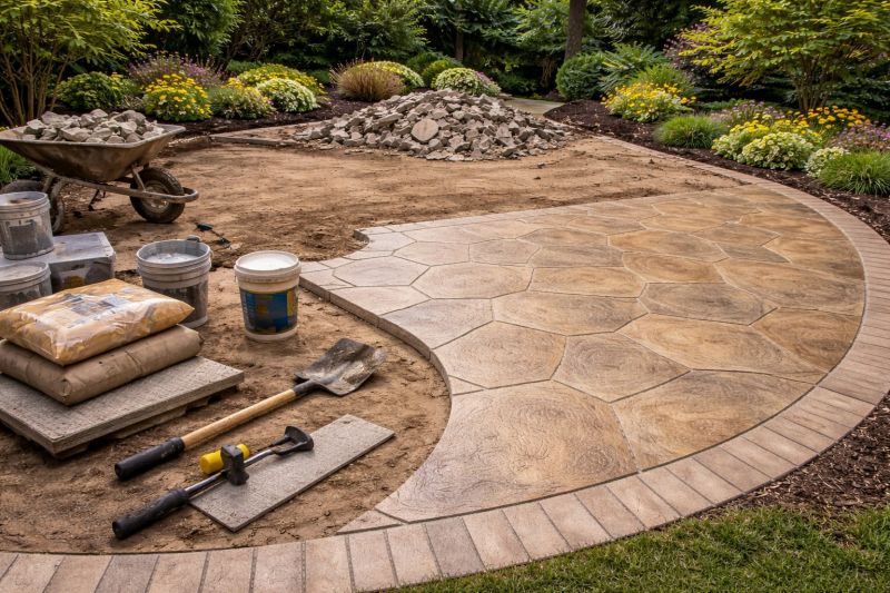 Stamped Concrete Construction in Dallas, TX
