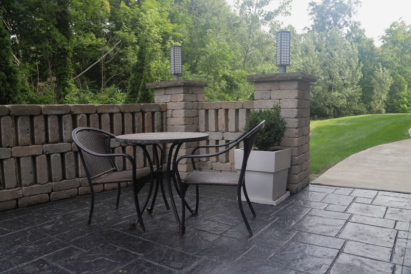 Elegant stamped patio