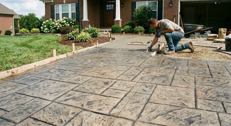 Stamped Concrete Resurfacing in Corpus Christi, TX