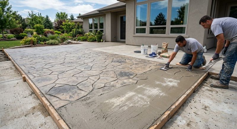 Stamped Overlay Installation in Corpus Christi, TX